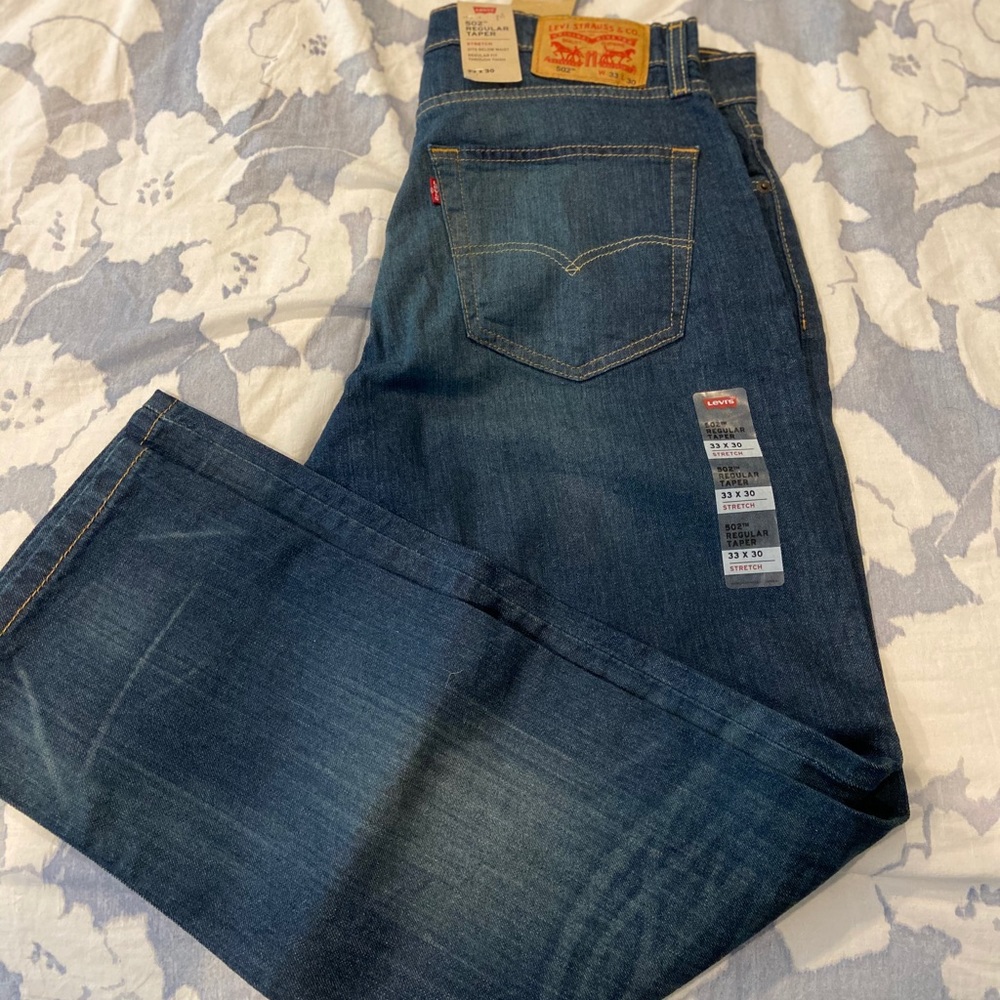 Levi’s 502 Regular Taper Men’s Jeans NWT W 33 L 30